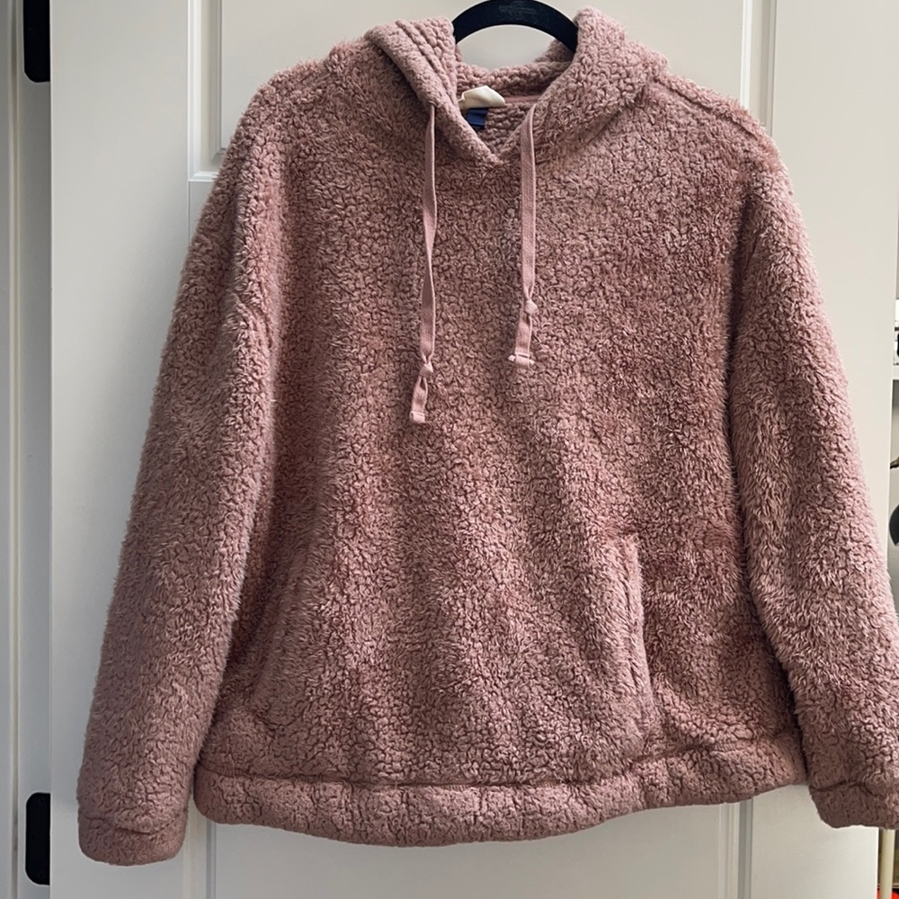 FUZZY PINK SWEATER